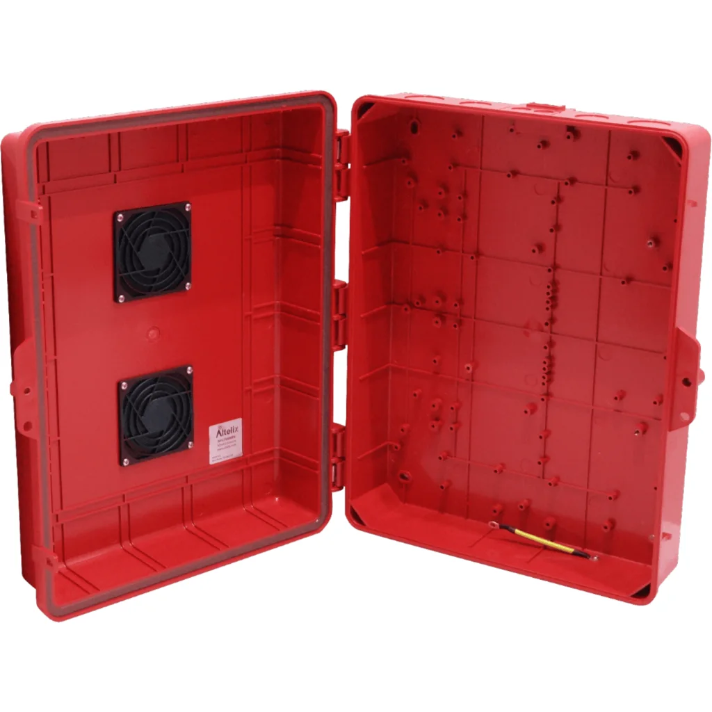 Imagen 5 de ALTELIX Ventilada Roja 432x355x152mm IP55 Caja Exterior NEMA3 PC+ABS