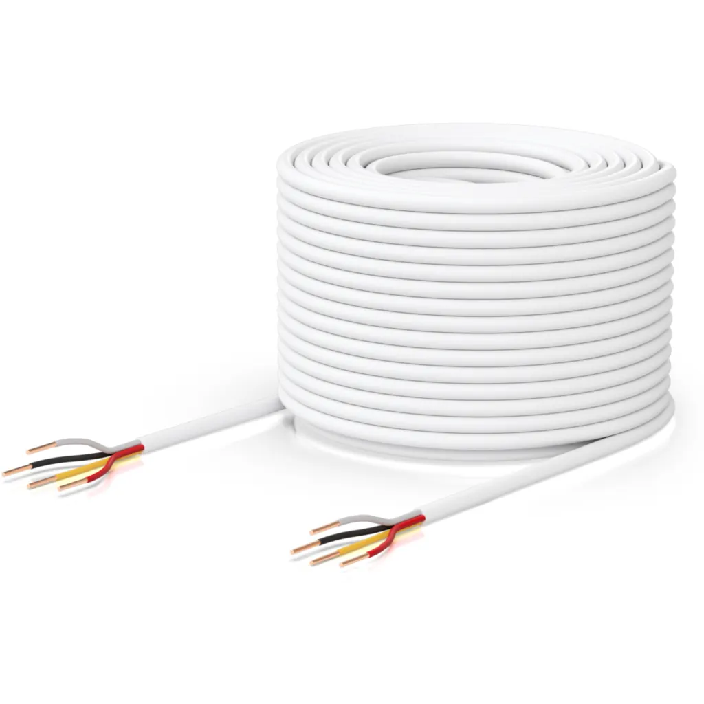UniFi-Access 2x18AWG 152mt Cable blanco para chapa magnetica