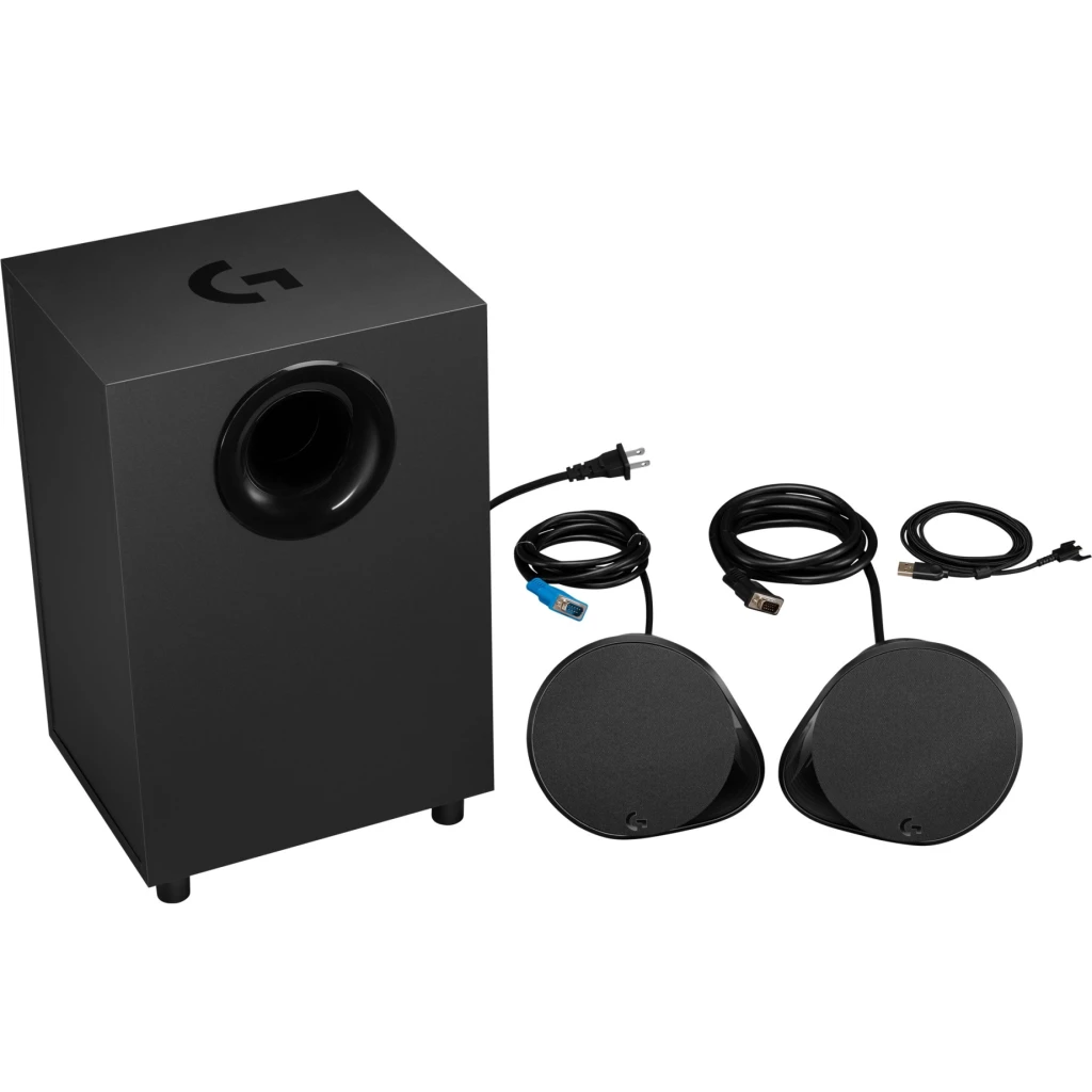 Imagen 9 de Parlantes Gamer Logitech G560 Lightsync 2.1 RGB Bluetooth/3.5mm/USB Color Negro