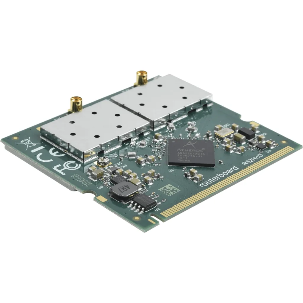 MIKROTIK 2-MMCX 26dBm 2,4GHz/5GHz A/B/G/N300 400mW AR9220 MINIPCI