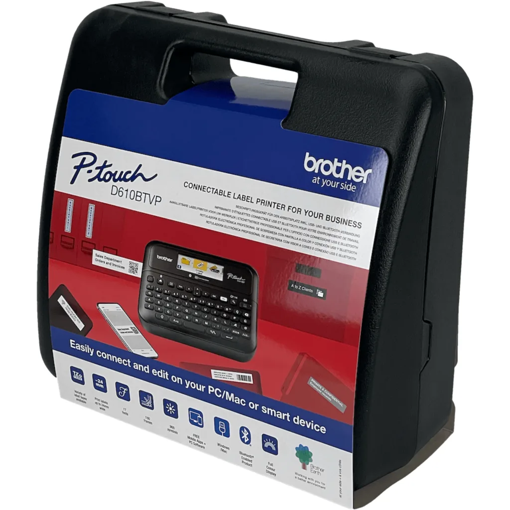 Imagen 7 de BROTHER QWERTY Rotuladora USB/Indep TZ3.5-24mm inc-Trafo opcion/6-AA