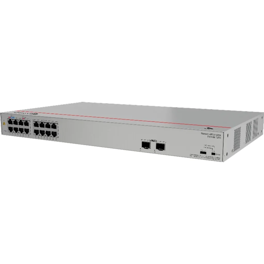 Imagen 1 de S110-16LP2SR. Switch Huawei eKit 16 puertos PoE+ 10/100/1000Base-T 2 Puertos 1GE SFP capacidad de conmutación de 36 Gbit/s capacidad de reenvió de paquetes de 26.78 Mpps