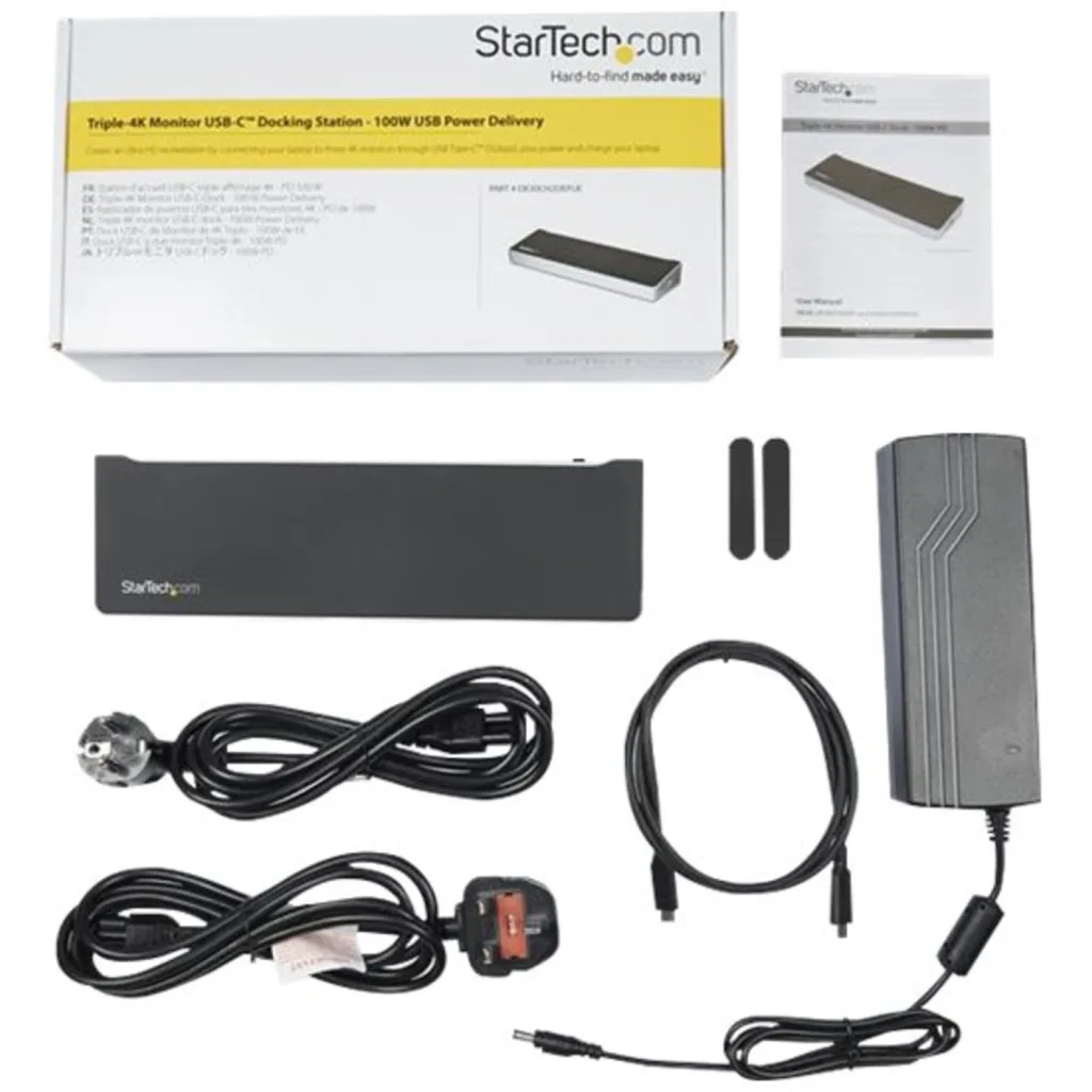 Imagen 4 de Docking Station StarTech USB-C a Prts 2*DP HDMI LAN 4*USB3.0 2*USB-C Plata/Negro