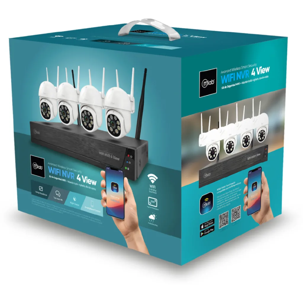 Imagen 6 de MLAB KIT NVR 4 CAMARAS WIFI ROBOTIC HEAD-VIEW PRO 1296P PTZ OUTDOOR IP67