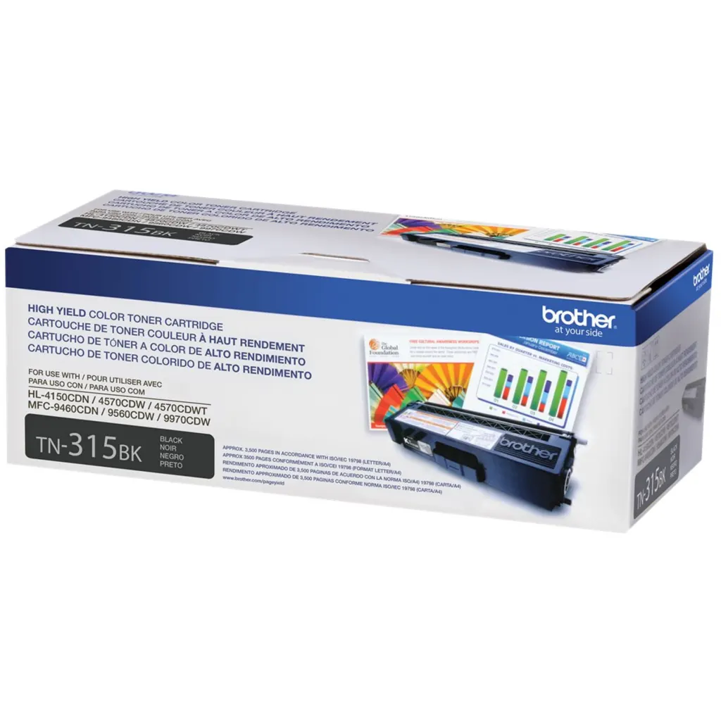 Imagen 1 de Toner Brother TN-315BK Negro HL-4150CDN 4570CDW/DWT MFC-9460CDN/CDW 6000Pág