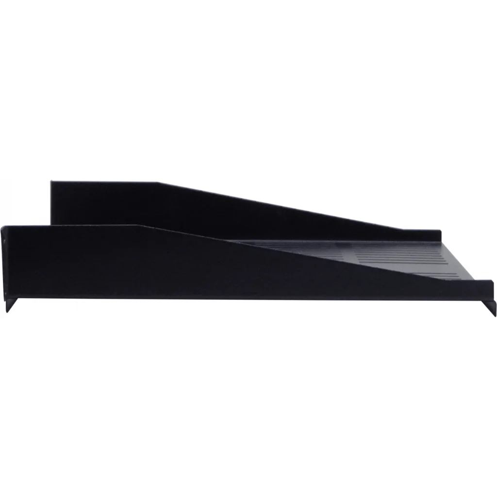 Bandeja Rack Linkmade RB1-3VL Ventilada 1U 30cm Fondo p/Rack Negra Req-Tornillos