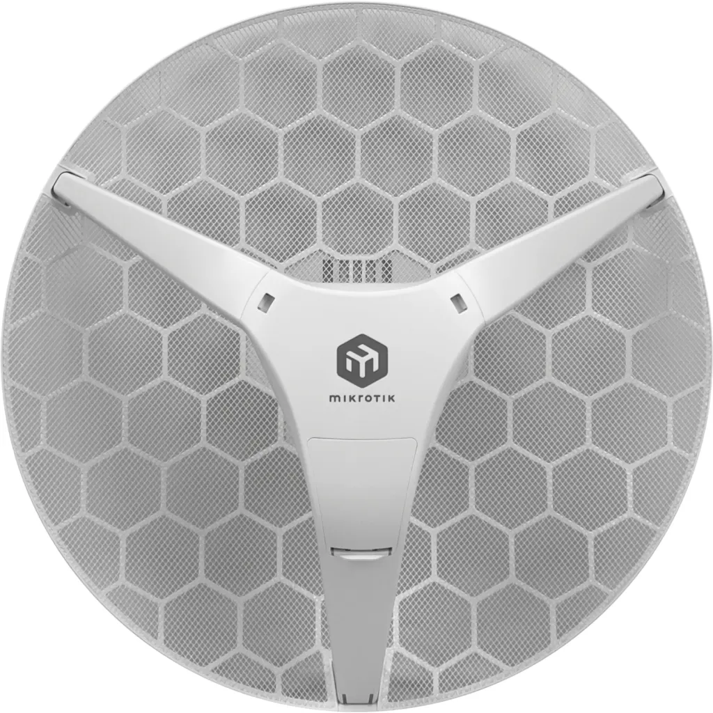 Imagen 3 de MIKROTIK 24dBi Grilla 5GHz 1-1000 L3 391mm-Diam inc24V