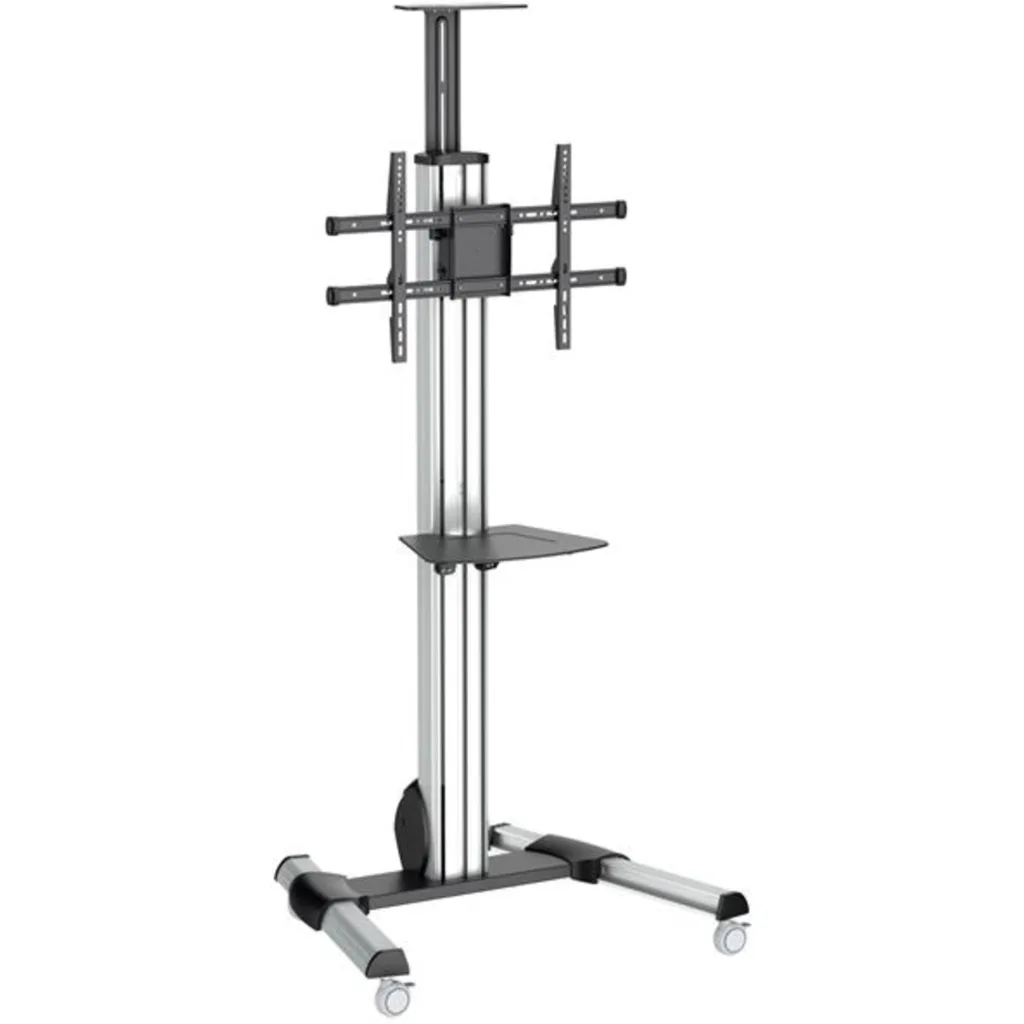 Soporte Pedestal para TV 32" a 75" hasta 40kg VESA 600*400 Color Negro y Plata