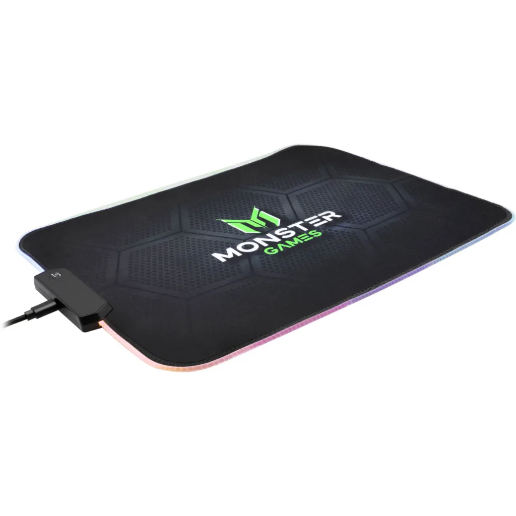 Imagen 1 de Mouse Pad Monster PA351 RGB 350*250*3mm Cable USB 1.5m 