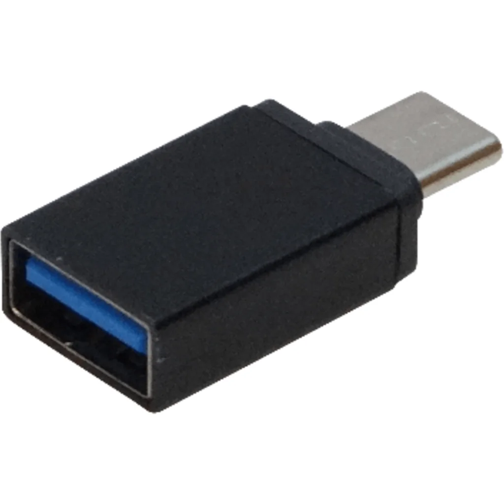Imagen 1 de Adaptador USB tipo-A Hembra a USB Tipo-C Macho v3.1 Color Negro
