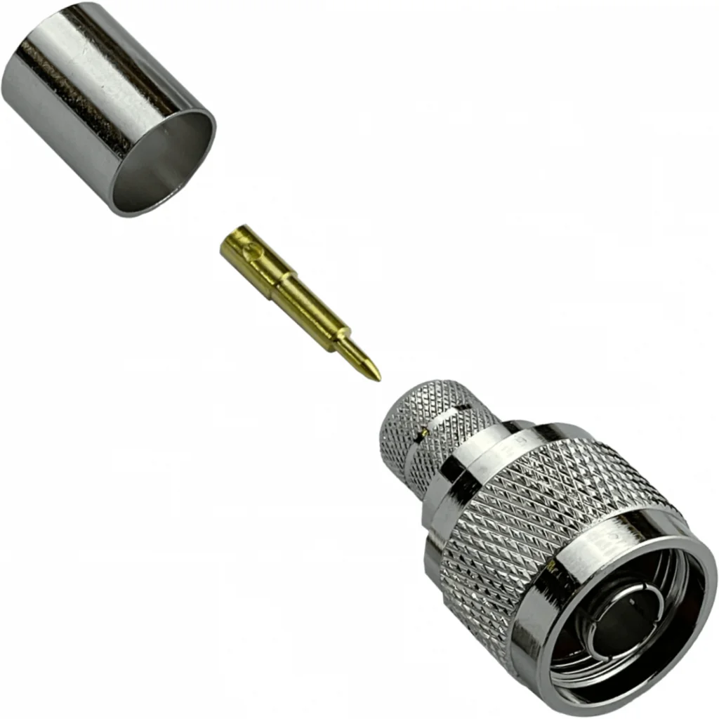 N-Macho CA400 LMR400 Conector Crimpeable Serie-400