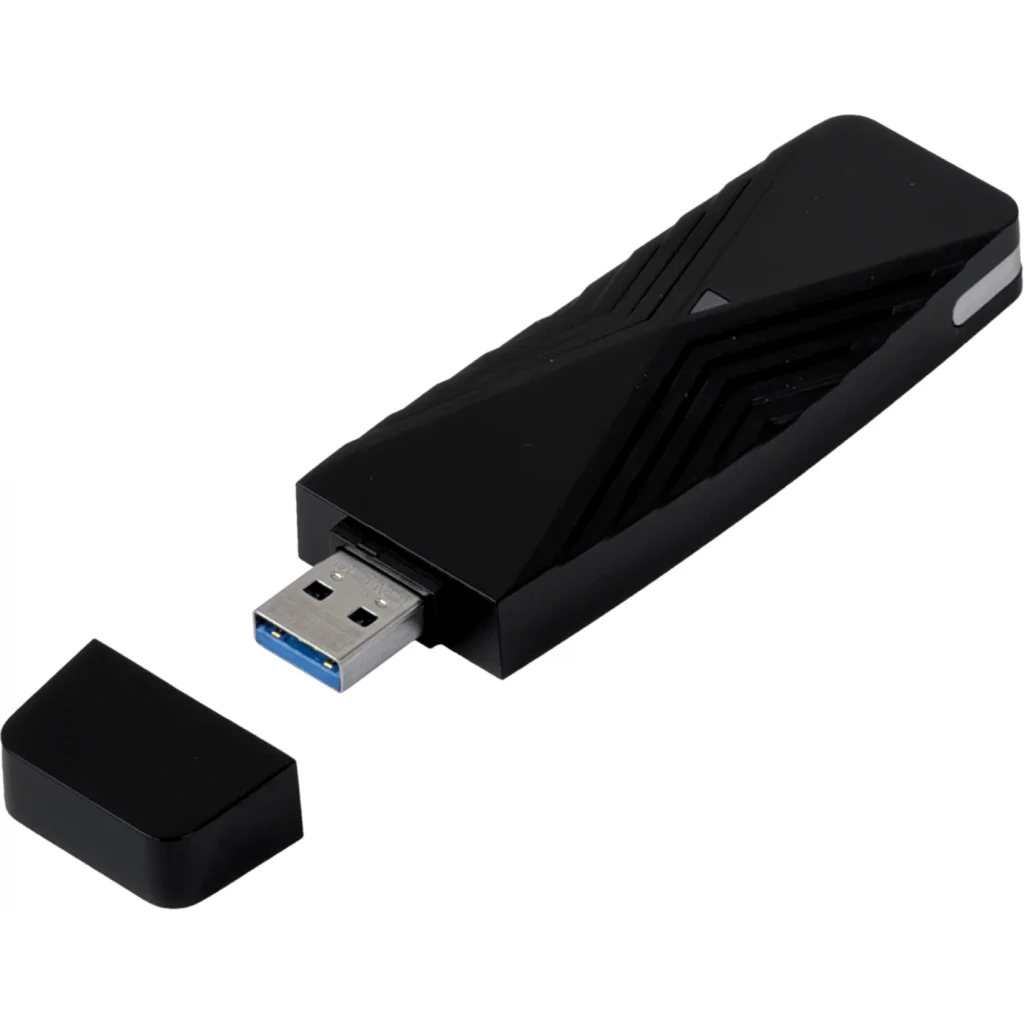 Adaptador de Red USB D-Link DWA-X1850 AX1800 Wi-Fi 6 (802.11ax) USB 3.2 G1 Negro