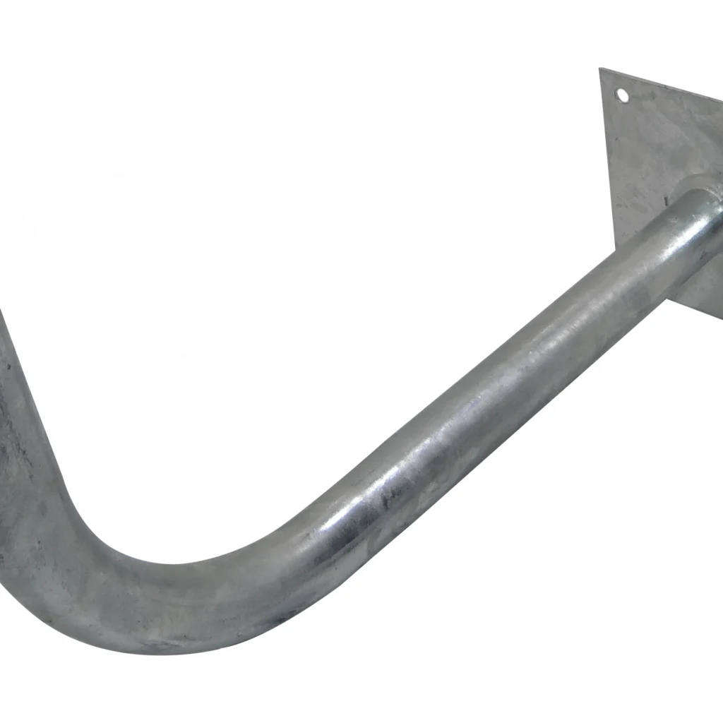 Tubo-40mm Soporte Fierro Galvanizado base-15cm 45cm-a-Muro