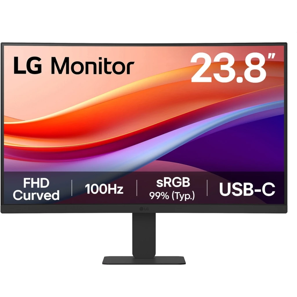 Monitor Curvo LG 24U421A-B 23.8"" FHD 1980*1080 VA HDMI USB-C Jack3.5mm 100Hz