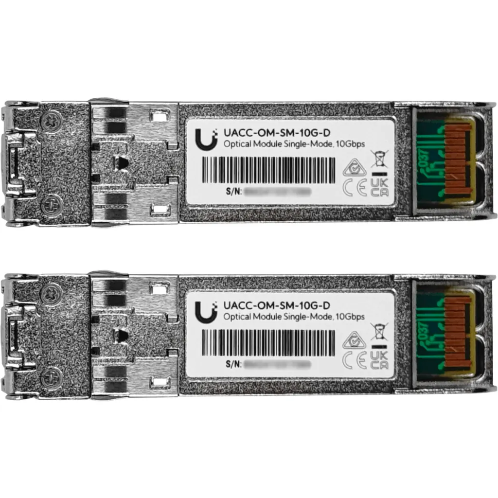Tranceiver Ubiquiti SFP+ 10G UF-SM-10G Monomodo Tipo de conector (2) LC, 10 KM