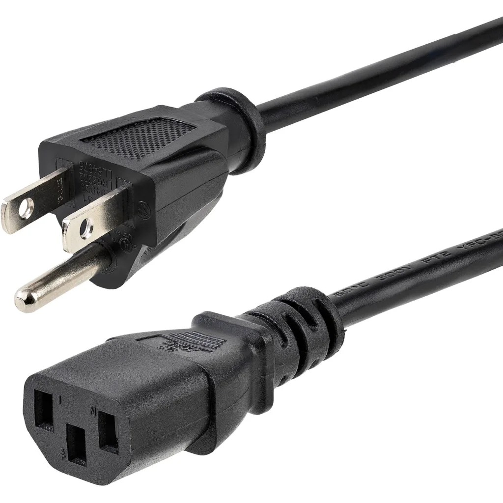 Cable de Poder NEMA 5-15P a C13, 10A 125V 18AWG 3mts 10ft - StarTech