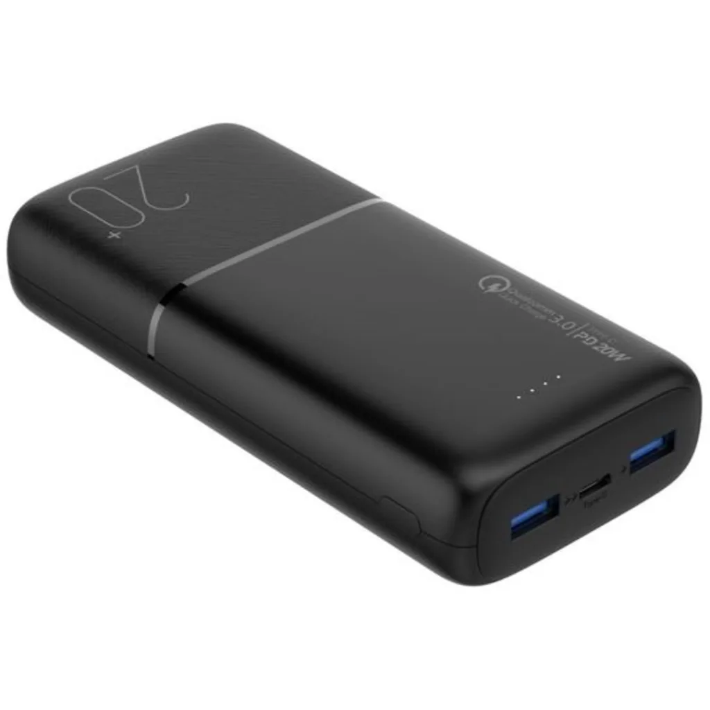 Imagen 2 de Power Bank DUSTED Carga Rapida PD-QC3.0 de 20W 20.000 mAh Color negro