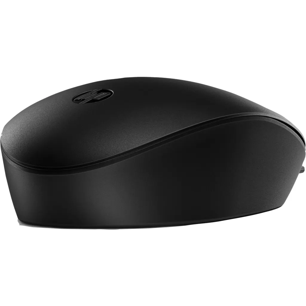 Imagen 1 de Mouse Alámbrico HP 125, Óptico 1200DPI 3 Botones Cable USB 1.8mts Color Negro