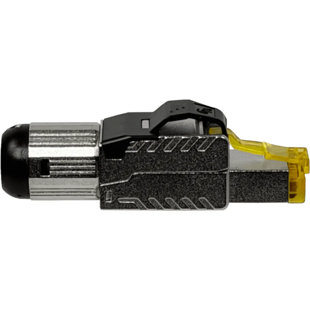 Imagen 3 de RJ45 Macho Blindado FTP Auto-Punchable Cat6 Unifilar Conector Metalico