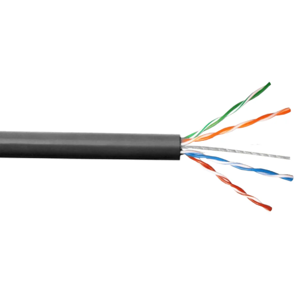 100m CCA Sim-Cat5e Negro Cable UTP Unifilar Aleacion Caja