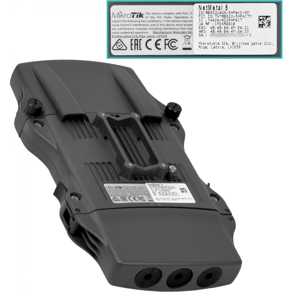 Imagen 1 de MIKROTIK 2X2 27DBM 2-RPSMA 1-MPCIE 1SIM L4 1-1000 1-SFP 1USB EXT 922D