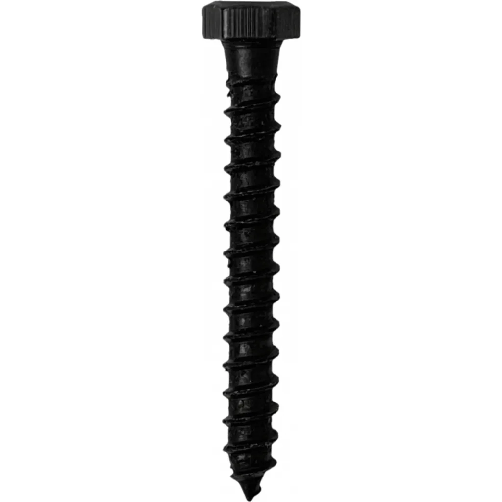 100-unids. Tornillo Tirafondo 3/16 X 1.1/2-pulgadas Negro 603048001
