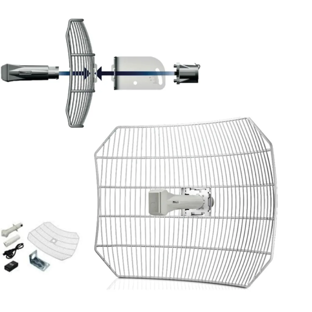 Imagen 1 de UBIQUITI AirGrid 5.8Ghz, Airmax Outdoor Acces Point 150 Mbps, 802.11a/n 25dBm power, Antenna grid 27