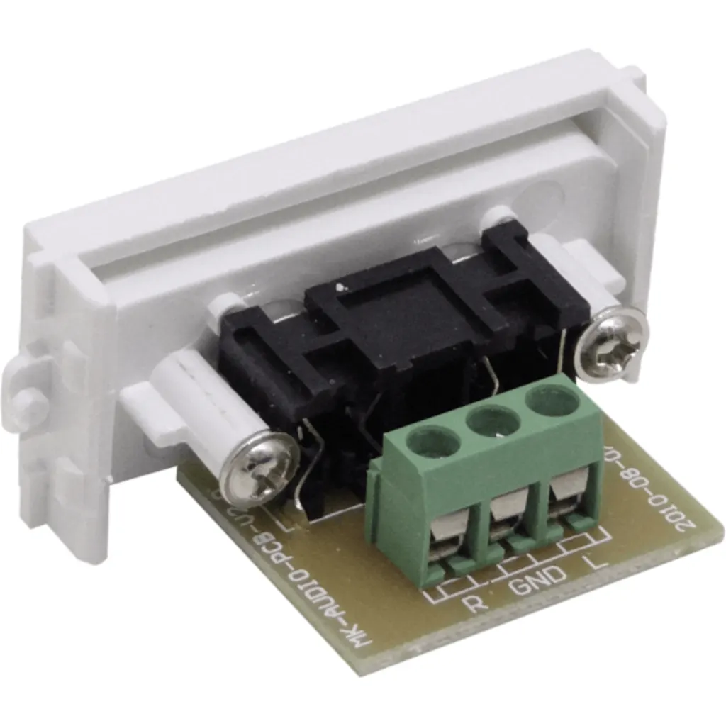 Modulo 2-RCA-Hembra Regleta-3p para Placa Multimedia FQ1-FQ2-FQ3