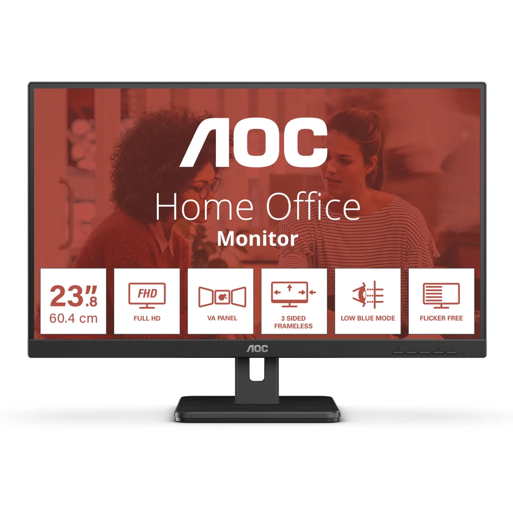 Monitor AOC 24E3H2 24"" FHD 1920*1080 IPS 2*HDMI, Auxiliar 3.5mm 100Hz