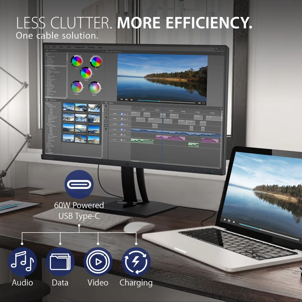 Imagen 2 de Monitor Viewsonic VP2771 27" WQHD IPS USB DisplayPort Mini DisplayPort HDMI 5ms