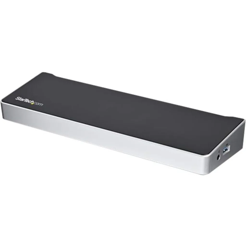 Docking Station StarTech USB-C a Prts 2*DP HDMI LAN 4*USB3.0 2*USB-C Plata/Negro