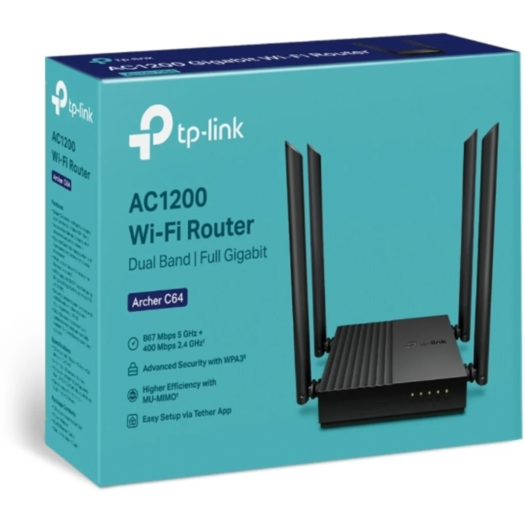 Imagen 4 de TP-LINK ROUTER AC1200 Wi-Fi MU-MIMO US / Archer C64