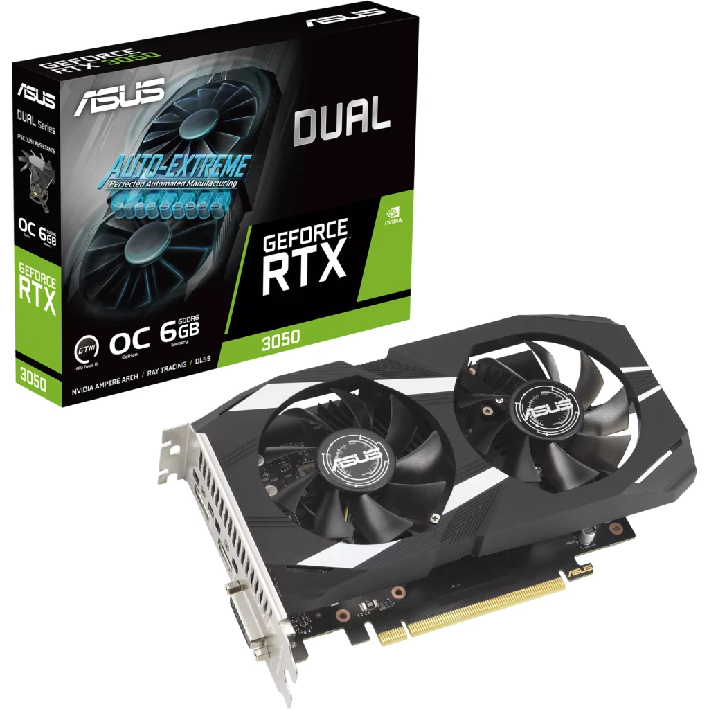 Imagen 9 de Tarjeta de Video Asus DUAL-RTX3050-O6G 6GB GDDR6 PCIe 4.0 DP DVI-D HDMI ATX