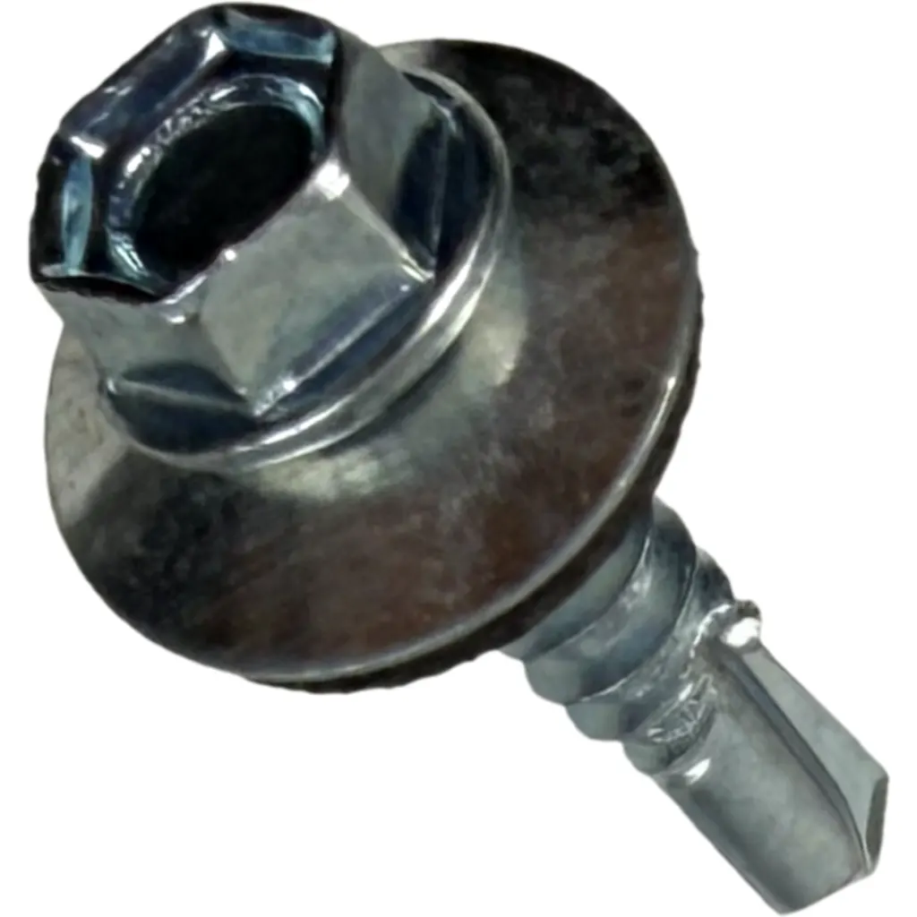 Imagen 2 de Hexagonal-8mm 100u. 12x1 Largo-25mm Zn Tornillo Autoperforante 1,0p