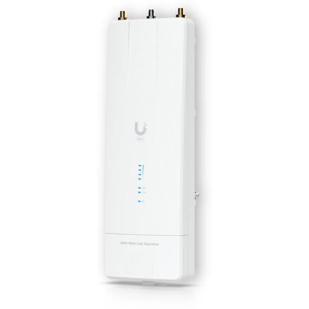 Imagen 4 de UI 6/5GHz/WiFi7 1-10G 1-SFP+ 2-RPSMA-H .SMA-GPS inc54V PTP 24dBm IPX6