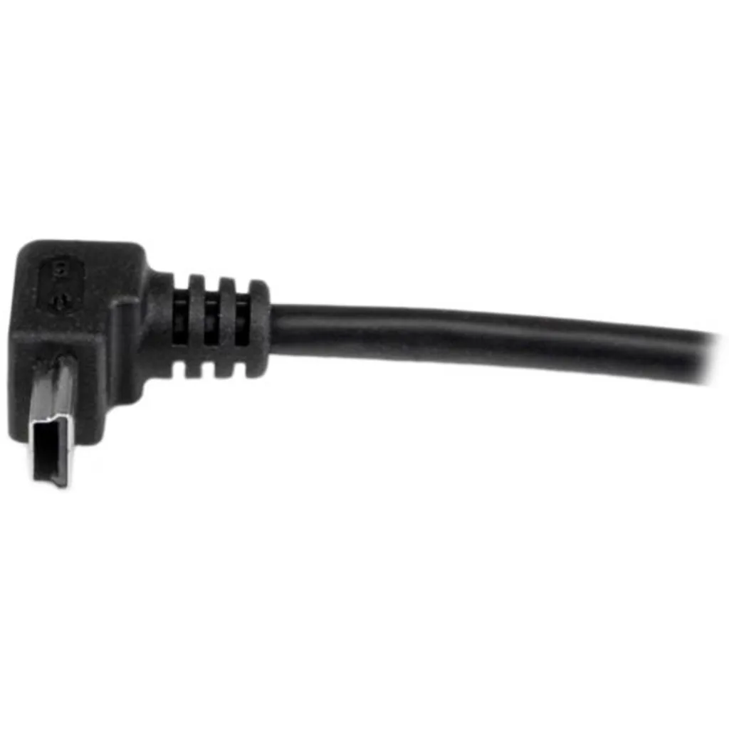 Imagen 4 de Cable Adaptador Startech USB-A Macho a Mini USB Macho Acodado Long 1 Metro Negro