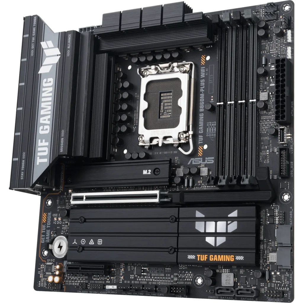 Imagen 2 de Tarjeta Madre Asus TUF GAMING B860M-PLUS WIFI LGA1851 4*DDR5 WIFI7 mATX