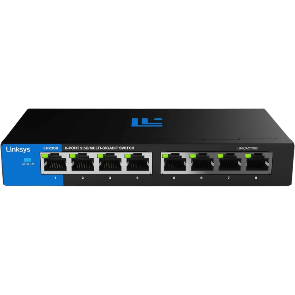 Imagen 1 de Switch Linksys LN2308 8 puertos 2.5G Multigigabit, No Administrable