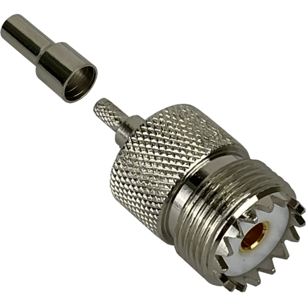 Imagen 3 de UHF-Hembra RG316 Conector Crimpeable CA100 RG174