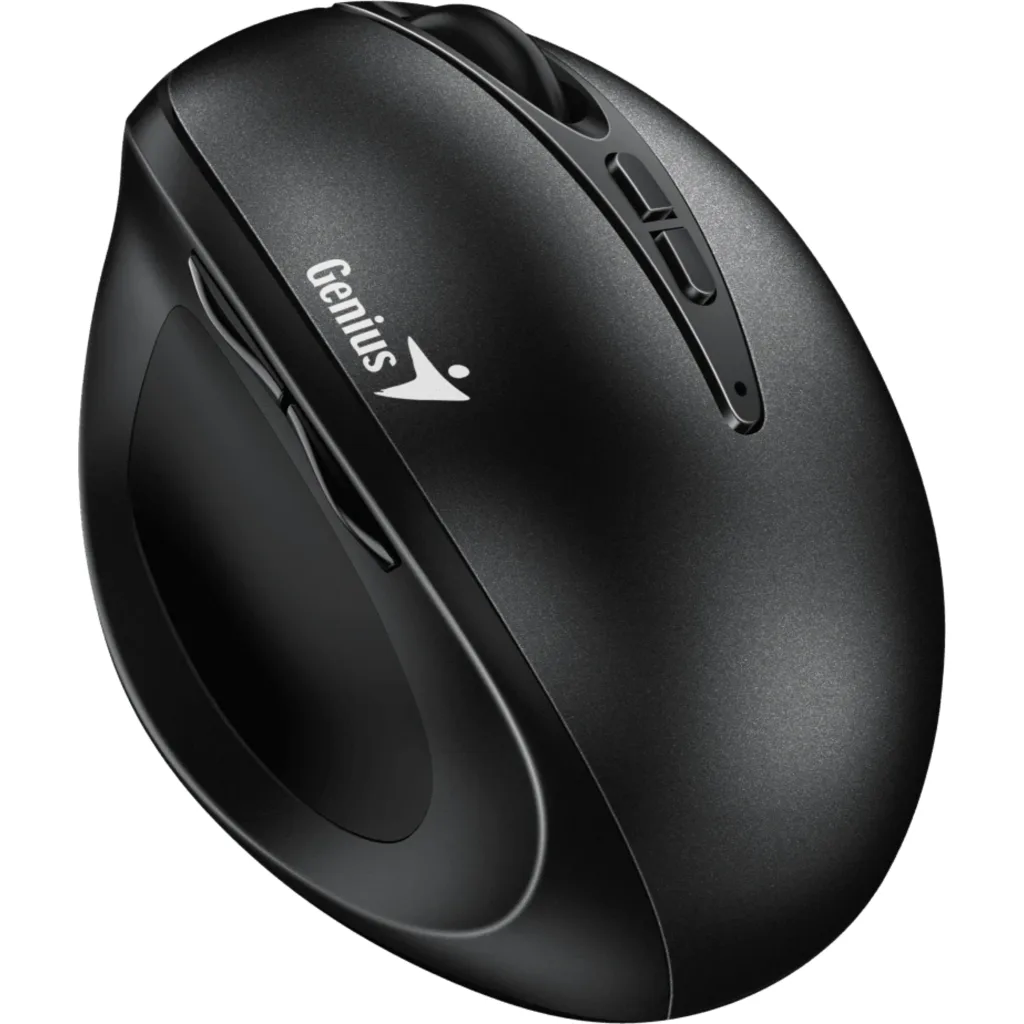 GENIUS MOUSE INALAMBRICO 2,4GHZ ERGONOMETRICO BLACK-ERGO-8300S-BK