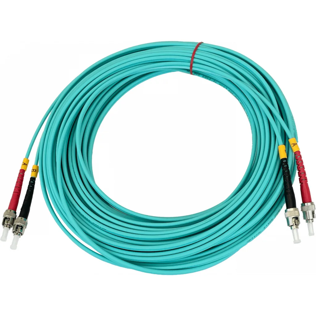 Imagen 2 de 15mt ST-ST OM3 Multimodo MM Duplex Jumper Fibra 3.0mm 50/125um LSZH