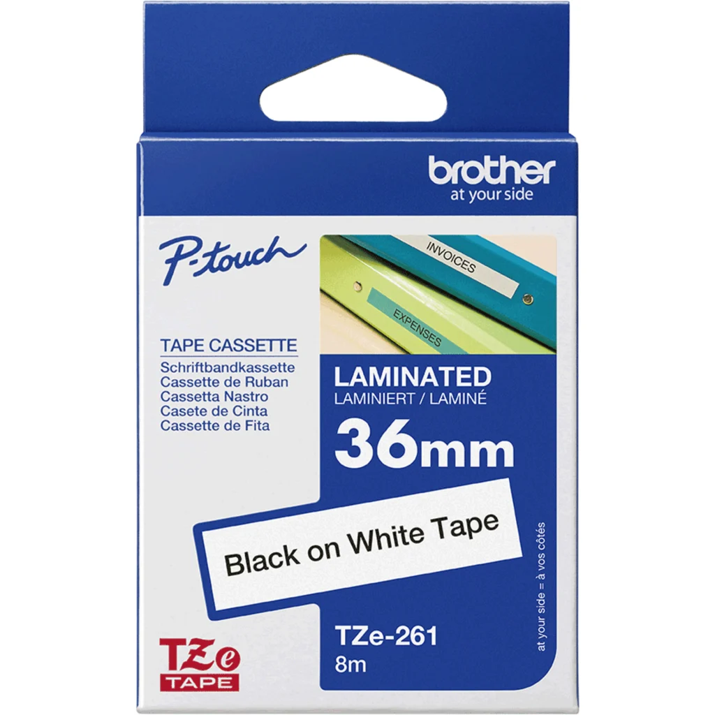 Imagen 2 de Brother TZE261 Black on white 3.56 cm x 7.99 m