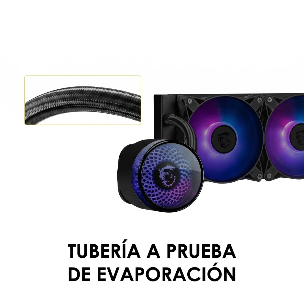Imagen 3 de Refrigeración Líquida MSI MAG CORELIQUID A12 360 ARGB LGA 1700/1851 AMD AM4/AM5