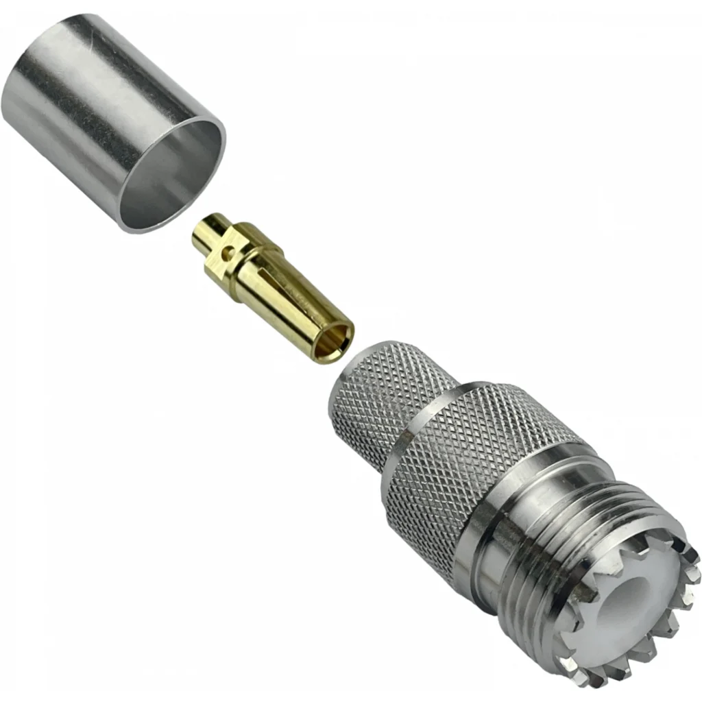 UHF-Hembra LMR400 Conector Crimpeable CA400 RG8 PL-259 PL259