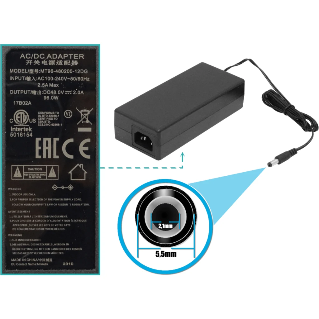 Imagen 1 de Router Compacto con PoE+ y Puertos Gigabit MikroTik RB5009UPr+S+IN