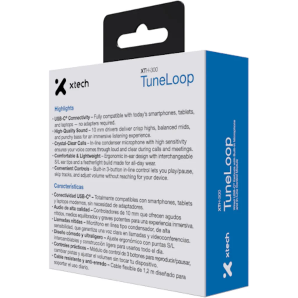 Imagen 4 de Xtech - XTH-300 - Earphones - Para Cellular phone - Wired - USB-C(r) with Mic Tu