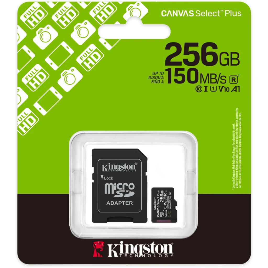 Imagen 4 de Memoria microSDHC 256GB Kingston Canvas Select Cat10 UHS-I U1/U3 A1 Lec 150MB/s