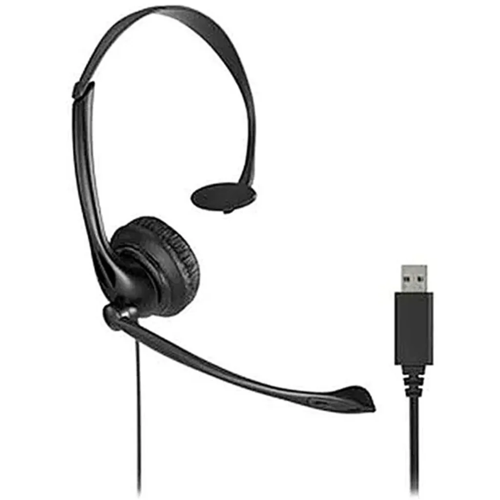 Imagen 3 de Audífonos Kensington Mono Con Micrófono, Alámbrico,  Conectividad USB Negro