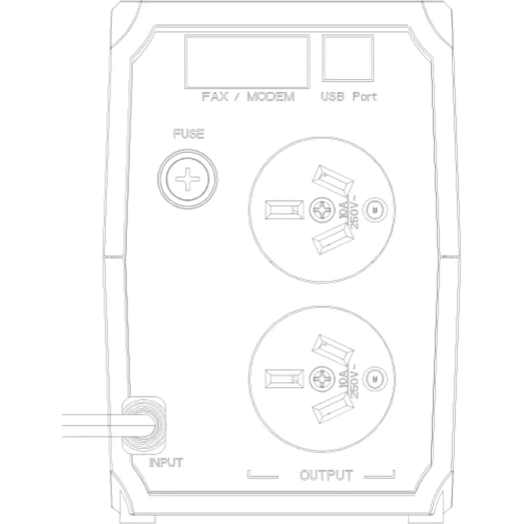 Imagen 2 de UPS Hikvision DS-UPS1000 - 1000VA/600W, Protección Integral, Carga Rápida