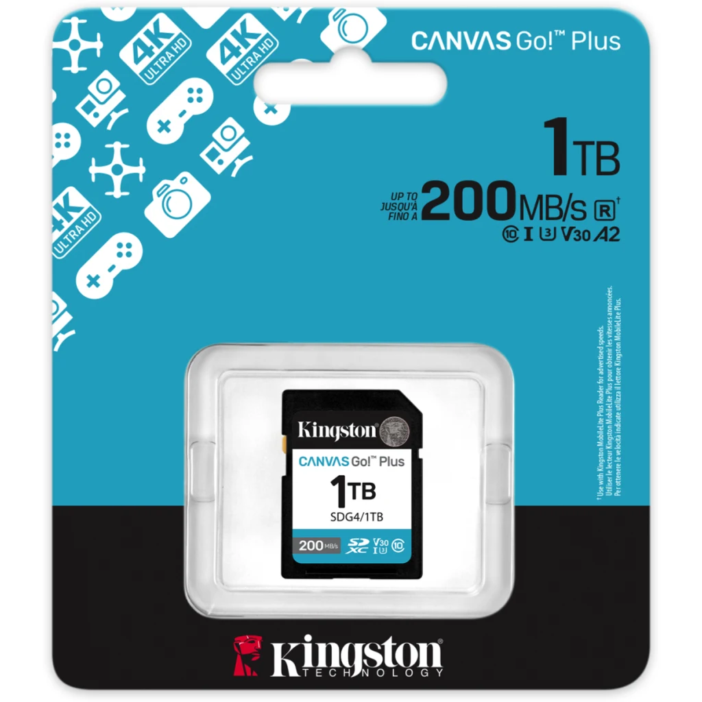 Imagen 2 de Kingston - Flash memory card - SDXC Canvas - 1TB SDXC Canvas Go Plus Gen4
